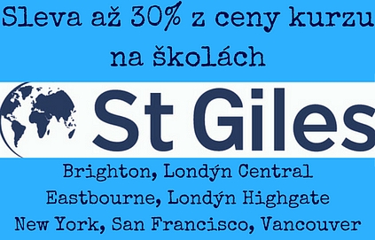 Sleva až 30% na kurzy v angličtiny na školách St Giles!